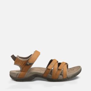 Teva Tirra Leather Damen Sandalen Gelb (Österreich)